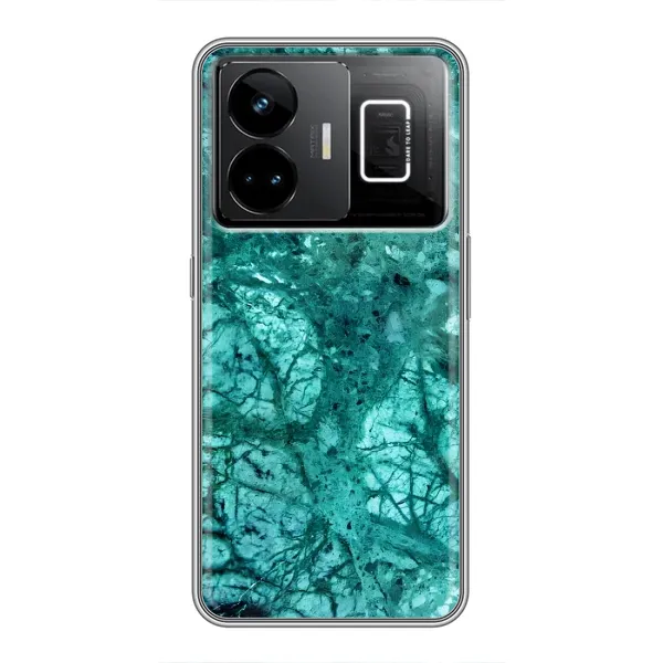 Чохол з принтом «Зелений мрамор» для Realme GT3