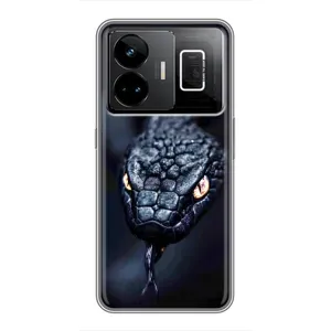 Чехол с картинкой «Хищники» для Realme GT3 (Черная змея)