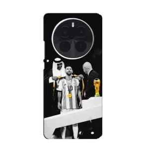 Чехлы для Realme GT5 Pro (Leo чемпион) (AlphaPrint) (Месси в накидке)