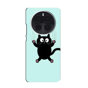 Чохол з принтом для Realme GT5 Pro (AlphaPrint) Модні коти (Падаючий кіт)