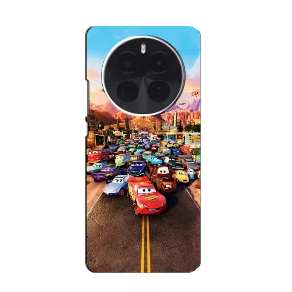 Чехол с принтом «Тачки на трассе» для Realme GT5 Pro