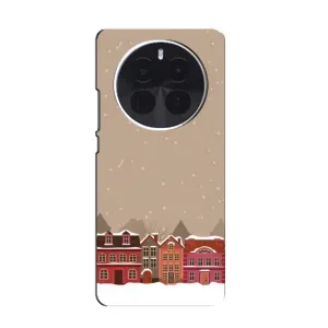 Новогодние, Праздничные Чехлы для Realme GT5 Pro - 2024 год (Зимний город)