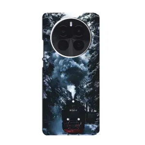 Новогодние, Праздничные Чехлы для Realme GT5 Pro - 2024 год (Зимний поезд)