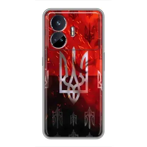 Украинские Чехлы для Realme GT5 с картинкой УПА (AlphaPrint) (ГЕРБ УПА)