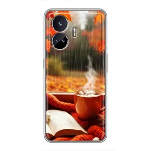 Чохол з принтом «Кава і дощ» для Realme GT5