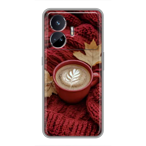 Чохол з принтом «Кава на ковдрі» для Realme GT5