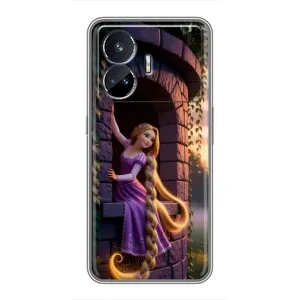 Чохол Рапунцель для Realme GT5 (Рапунцель на вежі)