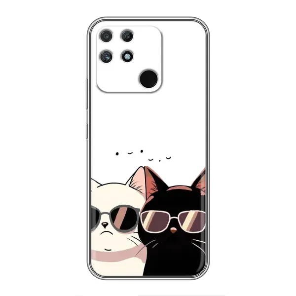 Чохол з принтом «Коти в окулярах» для Realme NARZO 30A Чохол з принтом «Коти в окулярах» для Realme NARZO 30A