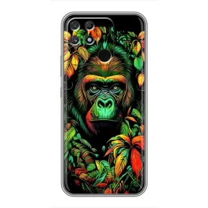 Чохол з Мавпами Realme NARZO 30A - (AlphaPrint) (Мавпа в квітах)