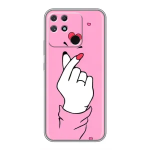 Чохол з принтом для Realme NARZO 30A (AlphaPrint - Знак сердечка)