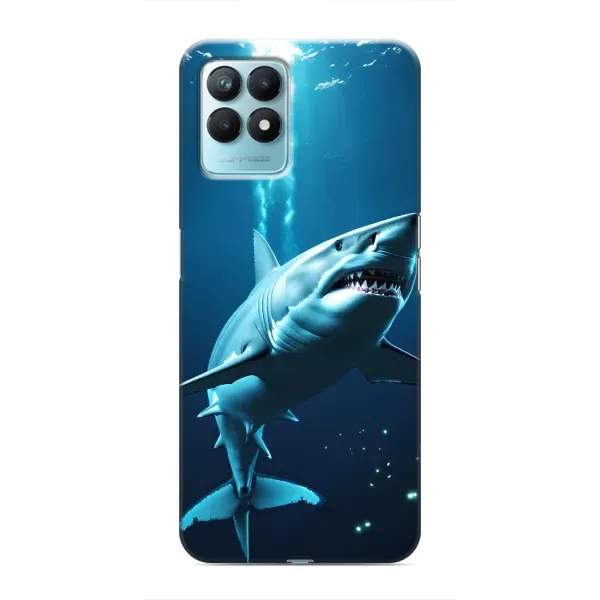 Чехол с принтом «Акула под водой» для Realme NARZO 50