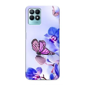 Чехлы с Цветами для Realme NARZO 50 (VPrint) (Бабочка на цветочке)