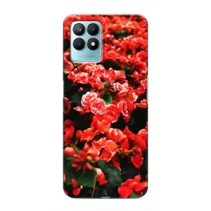 Чехлы с Цветами для Realme NARZO 50 (VPrint) (Цветы красные)