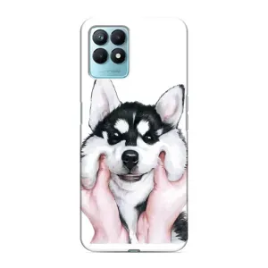 Чехол с принтом «Довольный Хаски» для Realme NARZO 50