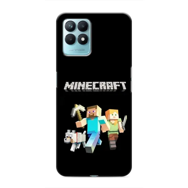Чехол с принтом «герои Minecraft» для Realme NARZO 50 Чехол с принтом «герои Minecraft» для Realme NARZO 50