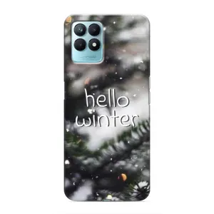 Новогодние, Праздничные Чехлы для Realme NARZO 50 - 2024 год (Hello winter)