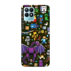 Чохол Майнкрафт на Realme NARZO 50 (AlphaPrint) Minecraft (Колаж Майнкрафт)
