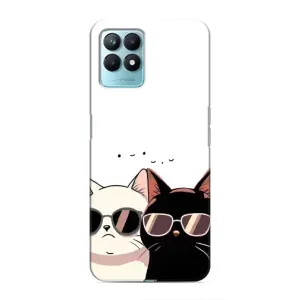 Чехол с принтом «Коты в очках» для Realme NARZO 50