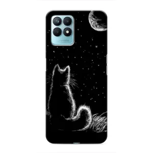 Чехол с принтом для Realme NARZO 50 (AlphaPrint) Модные коты