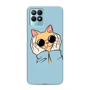 Чохол на RealMe NARZO 50 з Котиками (VPrint) (Котик в окулярах)