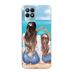 Чехол с печатью для Realme NARZO 50 - (Мама с ребенком) (AlphaPrint)