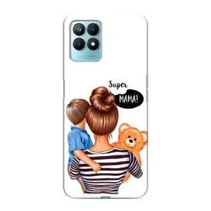 Чохол з друком для Realme NARZO 50 - (Мама з дитинкою) (AlphaPrint) (Мама з синочком)