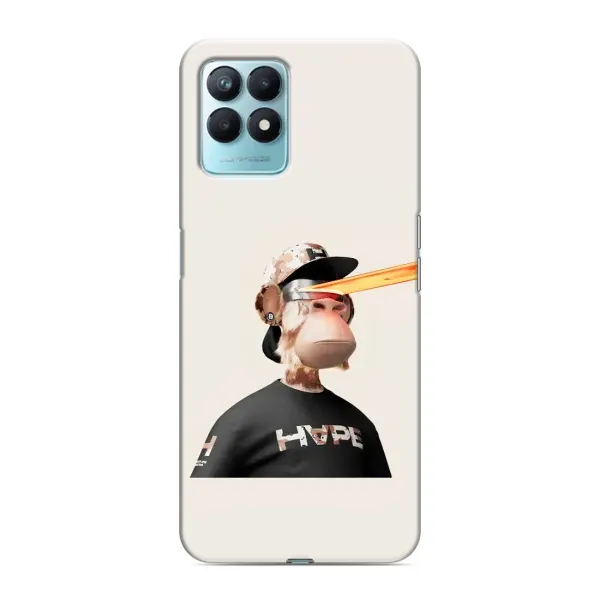 Чехол с принтом «обезьяна NFT в очках» для Realme NARZO 50