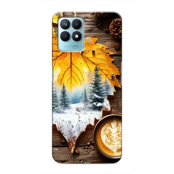Чехол с принтом «Осенне-зимний кофе» для Realme NARZO 50 Чехол с принтом «Осенне-зимний кофе» для Realme NARZO 50