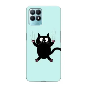 Чехол с принтом «Падающий кот» для Realme NARZO 50