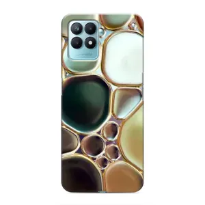 Мраморний чехол на Realme NARZO 50 (VPrint) (Радужний Мрамор)