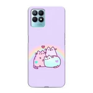 Чохол на RealMe NARZO 50 з Котиками (VPrint) (Радужний котик)