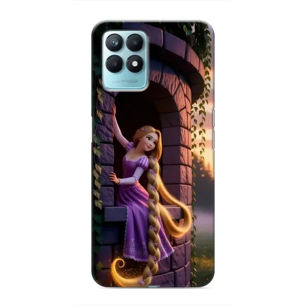 Чехол с принтом «Рапунцель на башне» для Realme NARZO 50 Чехол с принтом «Рапунцель на башне» для Realme NARZO 50