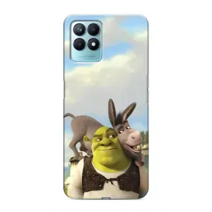 Чехол с мультфильмом Шрек на Realme NARZO 50 (Шрек и Осел)