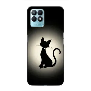 Чехол с принтом «Силуэт котика» для Realme NARZO 50
