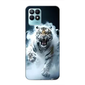 Чехол с картинкой «Хищники» для Realme NARZO 50 (Белый тигр в дыму)