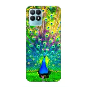 Чохол з пташками на Realme NARZO 50 (VPrint) (Яскравий Павлин)