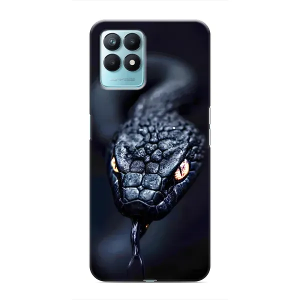 Чехол с принтом «Черная змея» для Realme NARZO 50