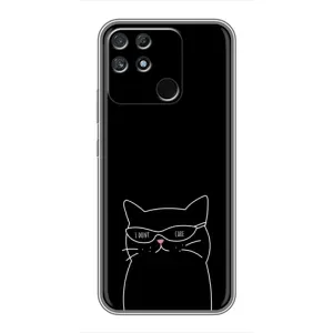 Чохол з принтом «Байдужий кіт» для Realme NARZO 50A