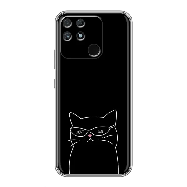 Чохол з принтом «Байдужий кіт» для Realme NARZO 50A