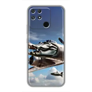 Чехол с мемом Тралалело тралала на Realme NARZO 50A (Бомбардиро крокодило)