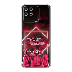 Чохол Гра в кальмара для Realme NARZO 50A (Охоронці Гра кальмара)