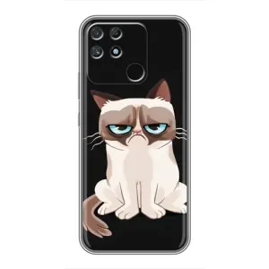 Чохол з принтом «Сумний кіт» для Realme NARZO 50A