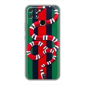 Чехлы ГУЧЧИ для Реалми Нарзо 50А (AlphaPrint) (Gucci змия)