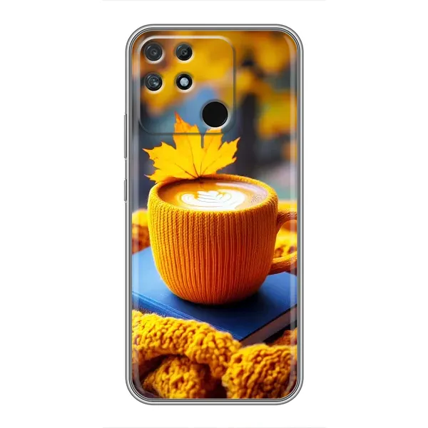 Чехол с принтом «Кофе на желтом пледе» для Realme NARZO 50A