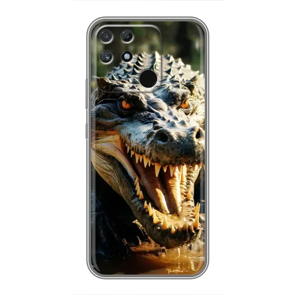 Чохол з принтом «Небезпечний крокодил» для Realme NARZO 50A Чохол з принтом «Небезпечний крокодил» для Realme NARZO 50A