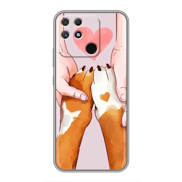 Чехол с принтом «Любовь к собакам» для Realme NARZO 50A Чехол с принтом «Любовь к собакам» для Realme NARZO 50A