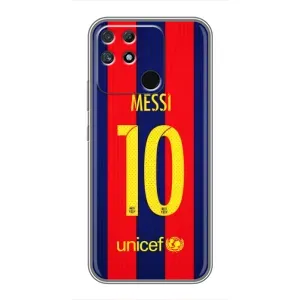 Чехлы Месси для Realme NARZO 50A (AlphaPrint) (Messi Barca 10)