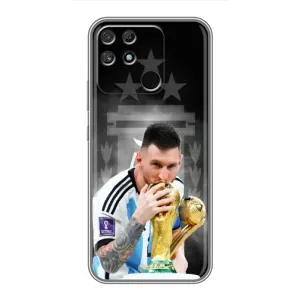 Чехлы для Realme NARZO 50A (Leo чемпион) (AlphaPrint) (Месси Чемпион)