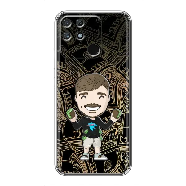Чехол с принтом «Mister Beast» для Realme NARZO 50A Чехол с принтом «Mister Beast» для Realme NARZO 50A