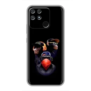 Чехол с Обезьянами Realme NARZO 50A - (AlphaPrint)
